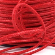 Wax cord 1.5 mm - Fiery red